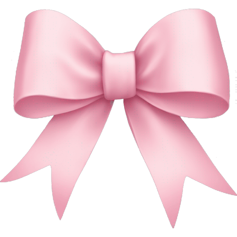 light pink ribbon bow emoji