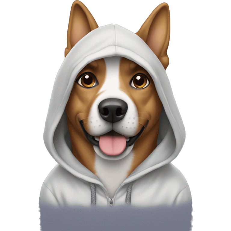 Dog with a hoodie  emoji