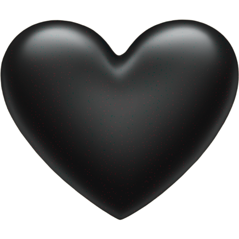 A black heart with the word Desmond written on it emoji