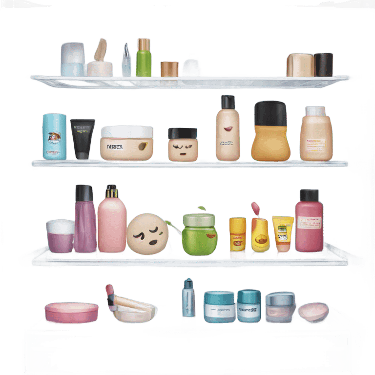 cosmetics in fridge emoji