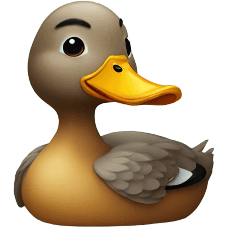 A duck emoji