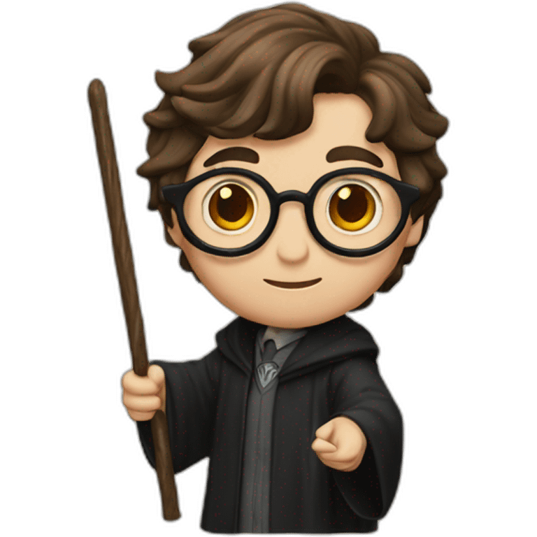 harry potter with wand emoji