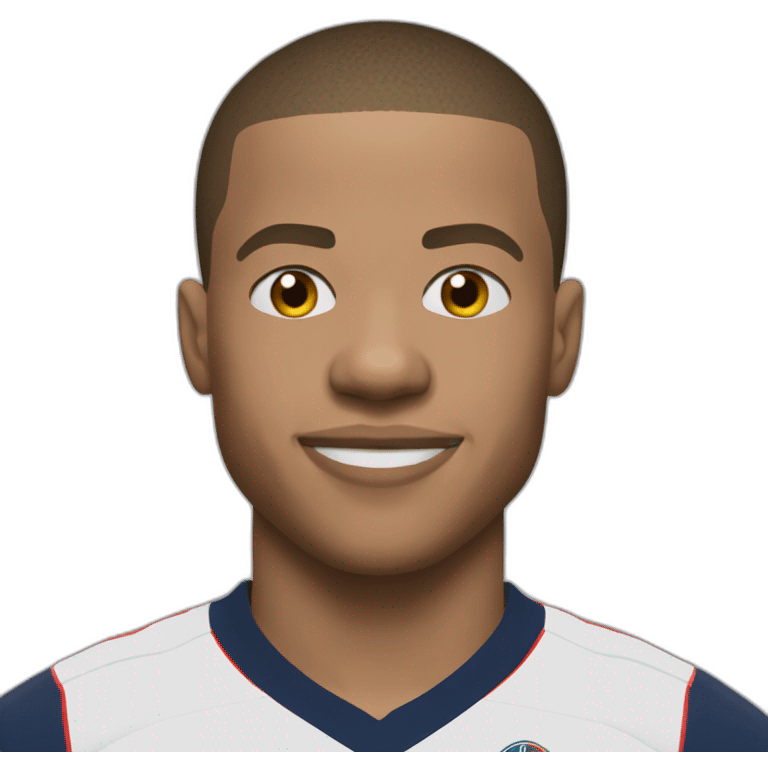 Mbappe qui fait du rollrr emoji