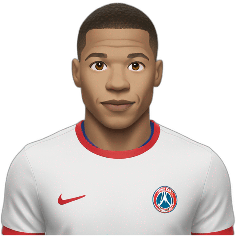 mbappé with t shirt FC shirhein emoji