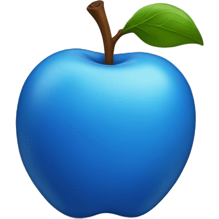 Blue apple emoji