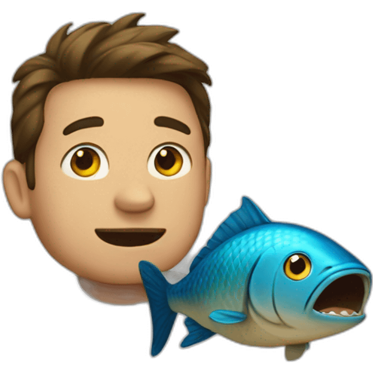 Jonah inside the big fish emoji