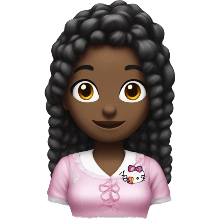 black hello kitty emoji