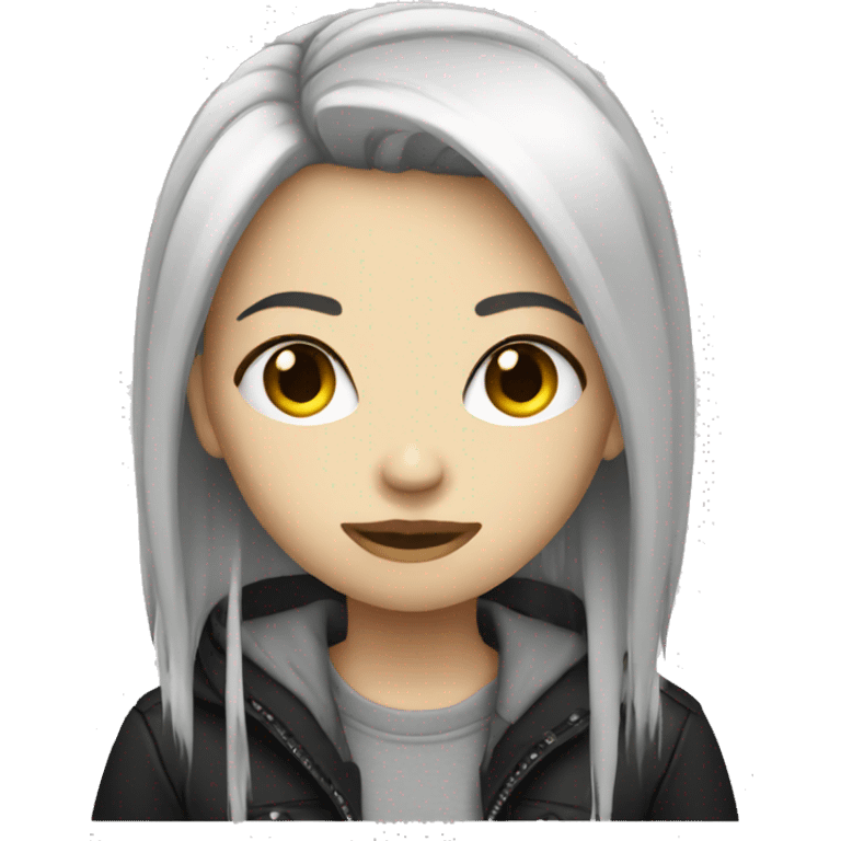 emo white female emoji