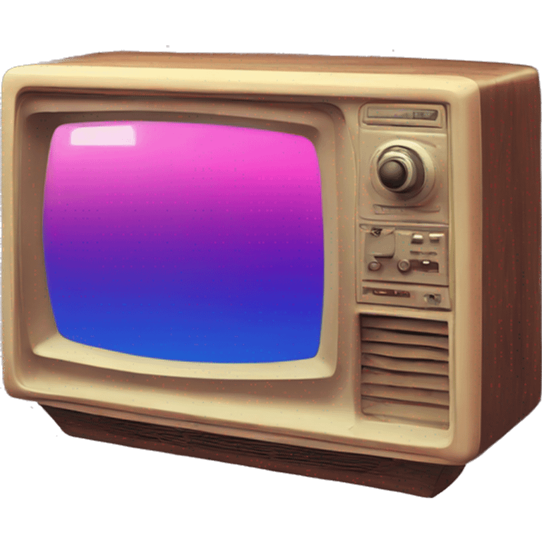 Retro tv glitch glitchy screen glitched emoji