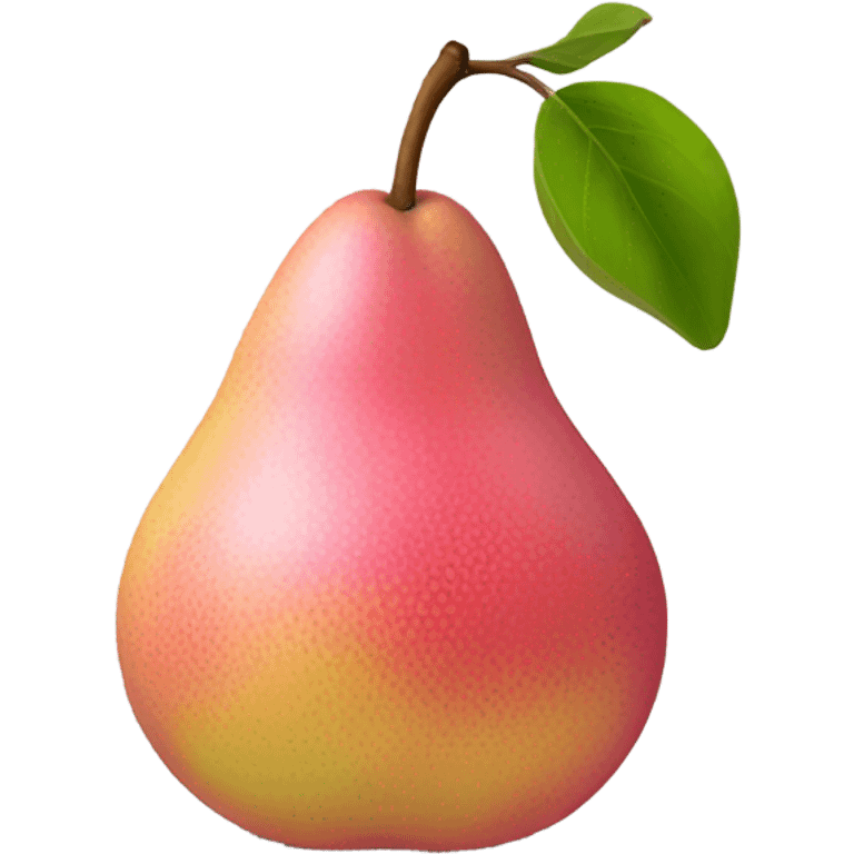 Pink fruit pear  emoji