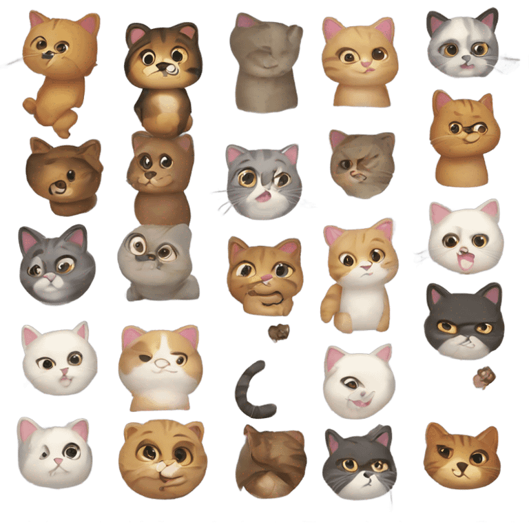 Ositos y gatitos emoji