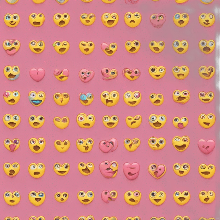 Chat avec des coeurs dans les yeux emoji