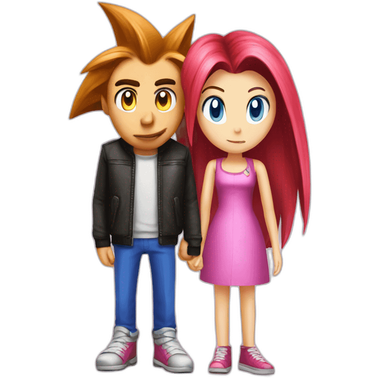 sonic and amy emoji