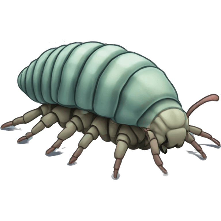 Flat Color Cartoony Isopod emoji