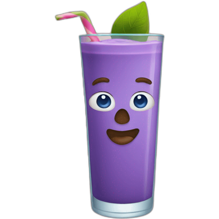 blueberry smoothie emoji