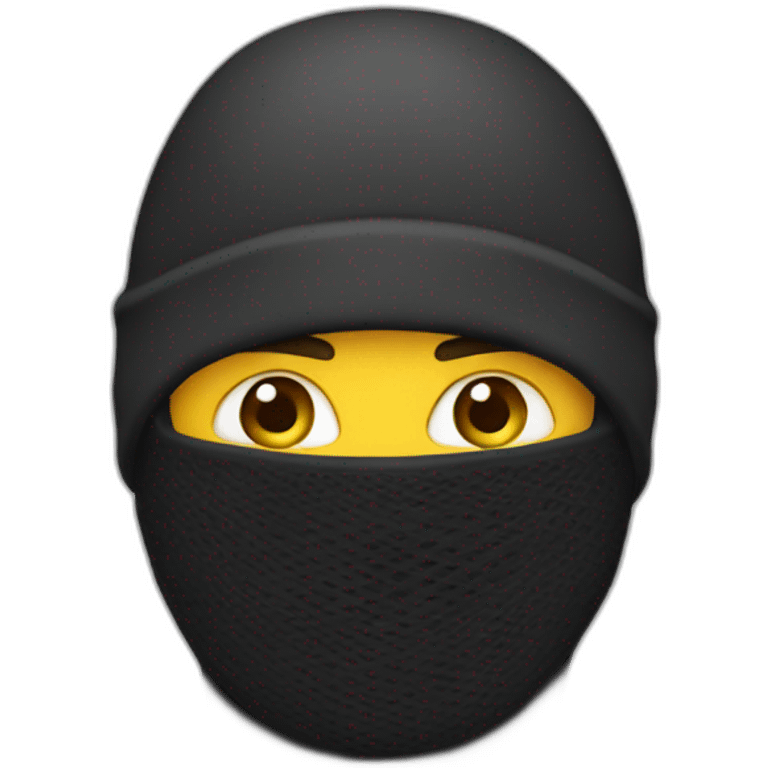 Man with a balaclava emoji