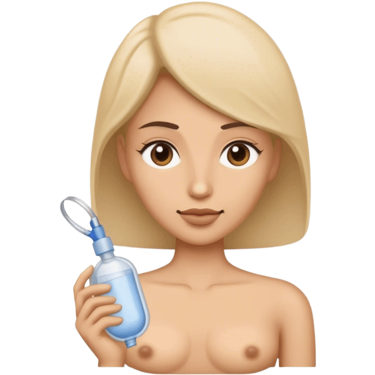 Woman with a stoma bag emoji