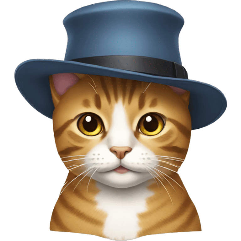 Cat wearing hat emoji