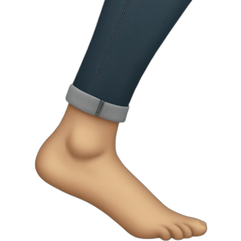 ankle-human emoji