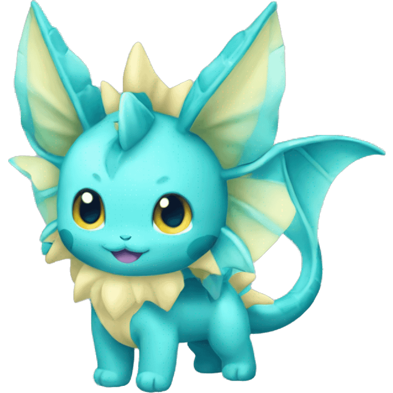 Kawaii Vaporeon full body emoji