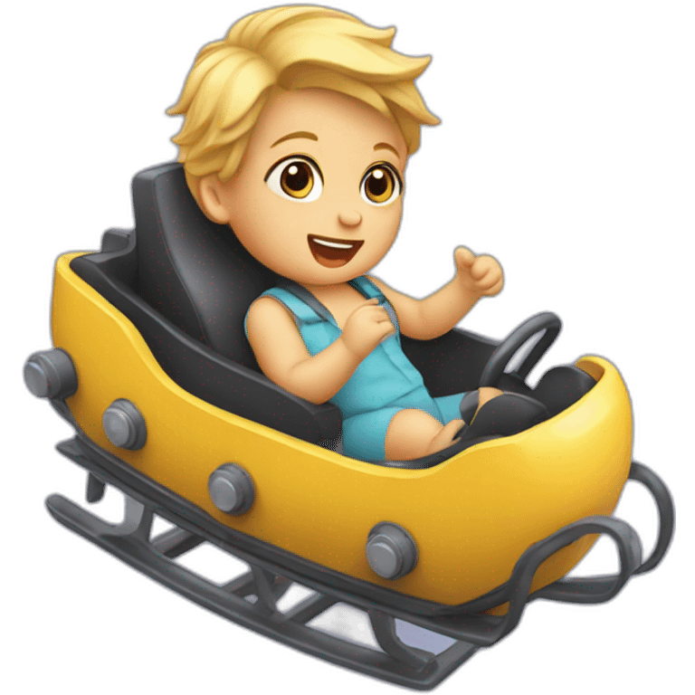 Baby on a rollercoaster emoji