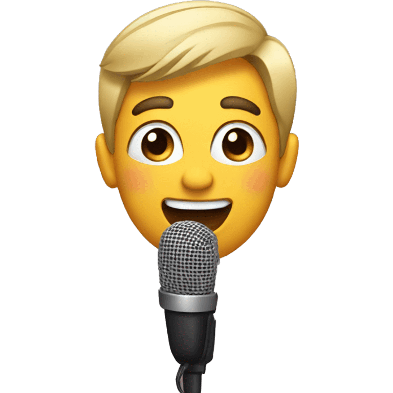 singing with microphone emoji