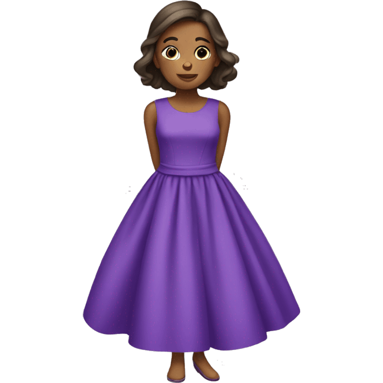 Violet dress emoji