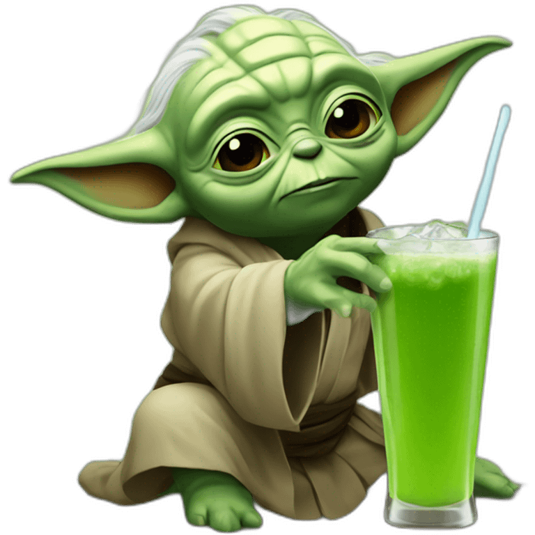 Yoda drink bi emoji