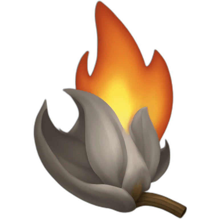 Une flamme emoji