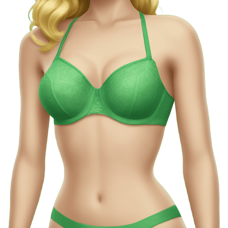 The green bra emoji