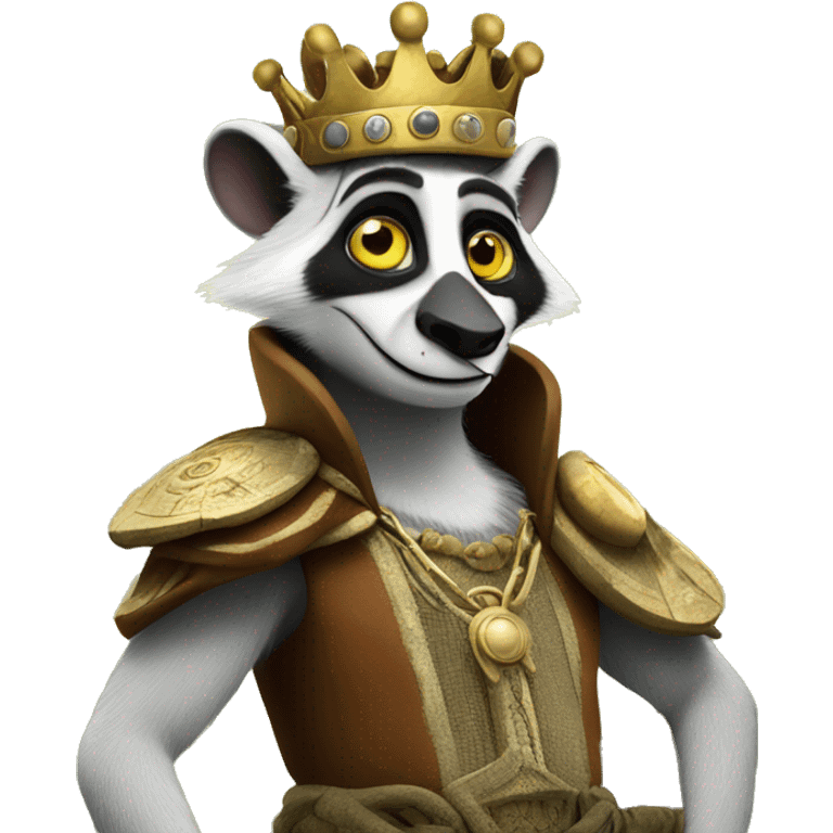 King Julian travleing through time emoji