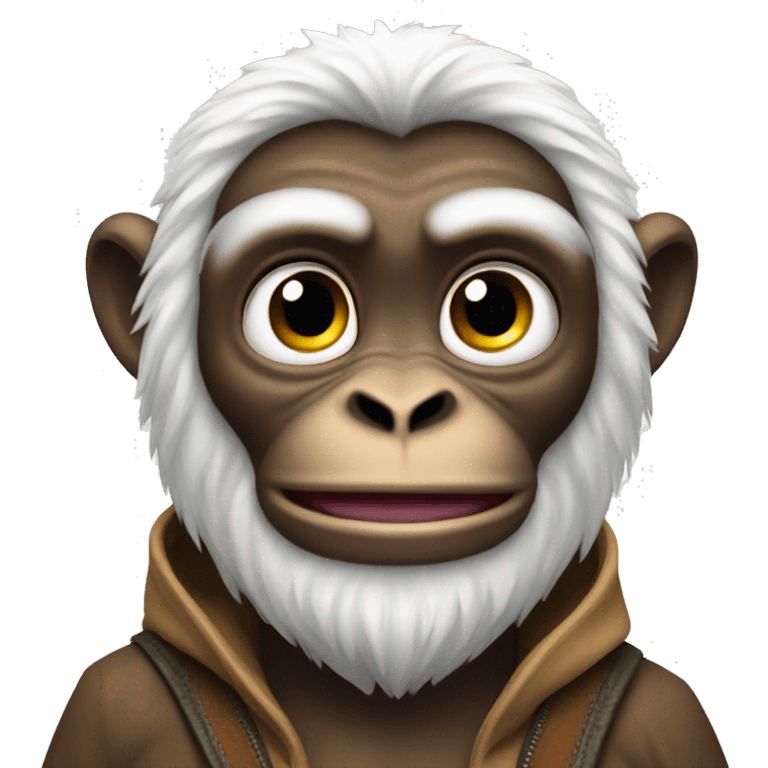 Monkey with vilitigo emoji