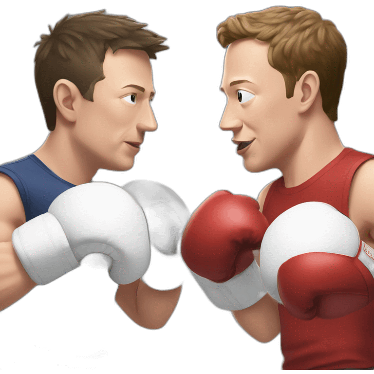 elon musk and mark zuckerberg boxing emoji