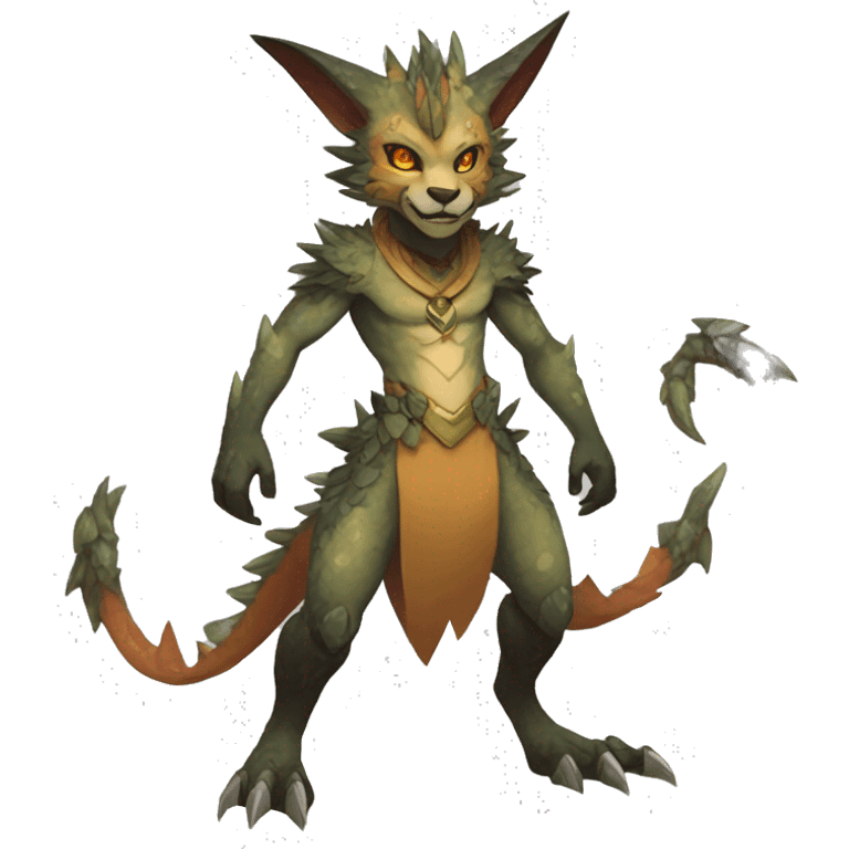 Anthro Vernid-WickerBeast-Protogen-Primagen-Fakémon Full Body emoji