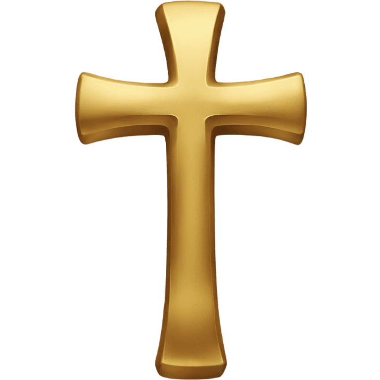 Gold cross emoji