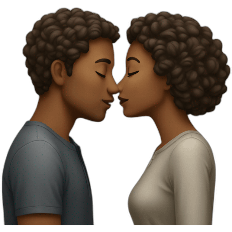 man and woman kissing emoji emoji