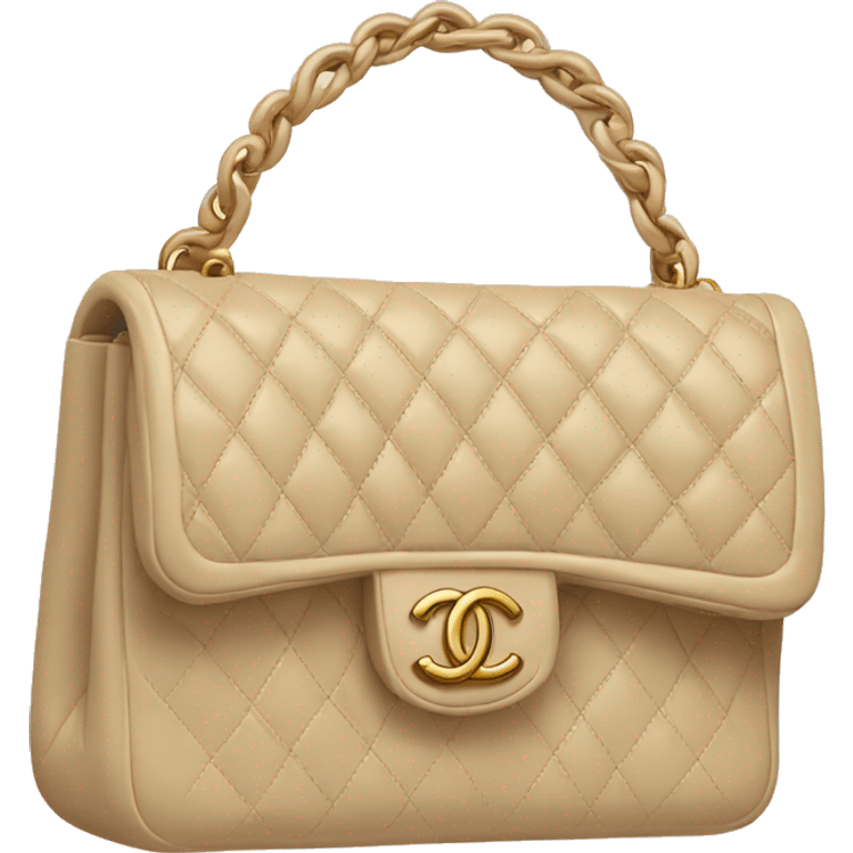 Beige Chanel bag emoji