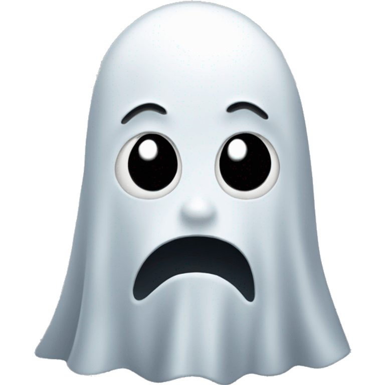 ghost with neutral expression emoji