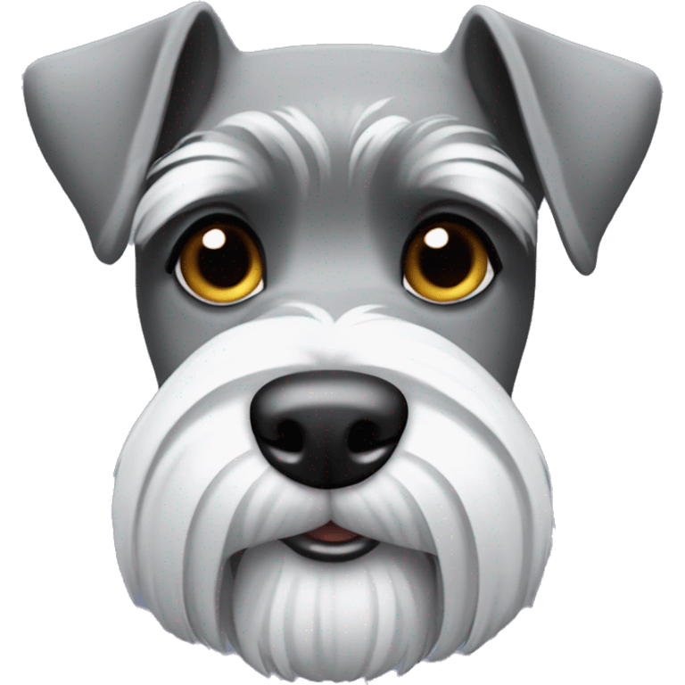 Gray schnauzer  emoji