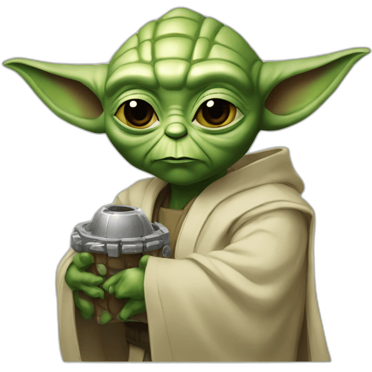 Master Yoda and infiniry gauntlet emoji