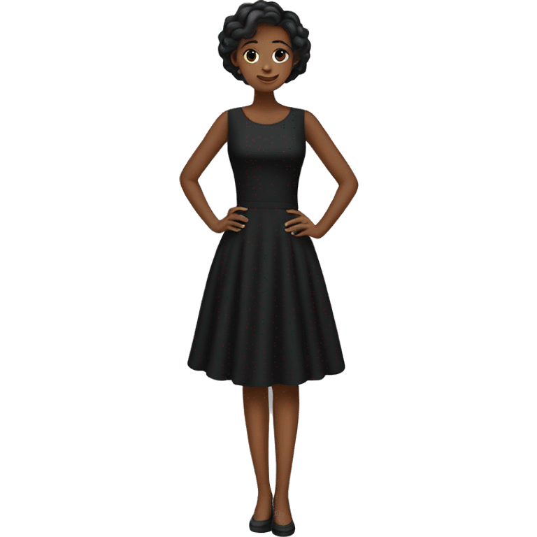 black dress emoji