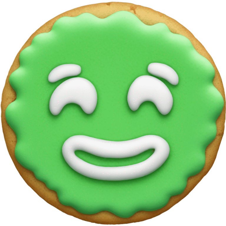 Matcha cookie  emoji