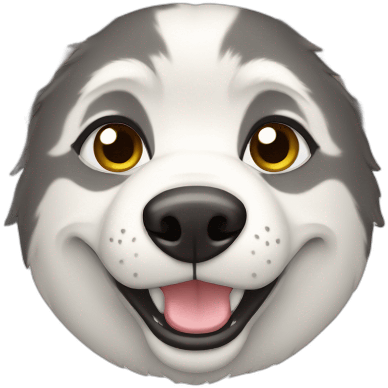 husky white girl emoji