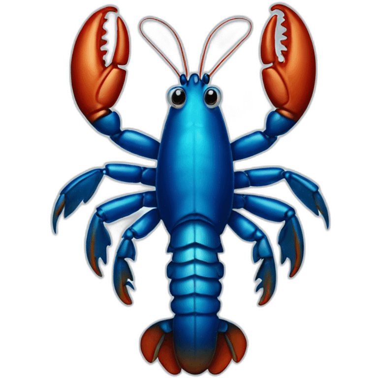 Blue lobster emoji