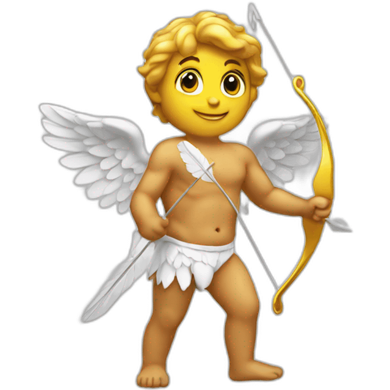 cupid with arrow white emoji