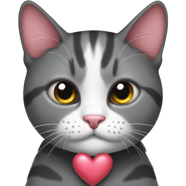 Love heart cat  emoji