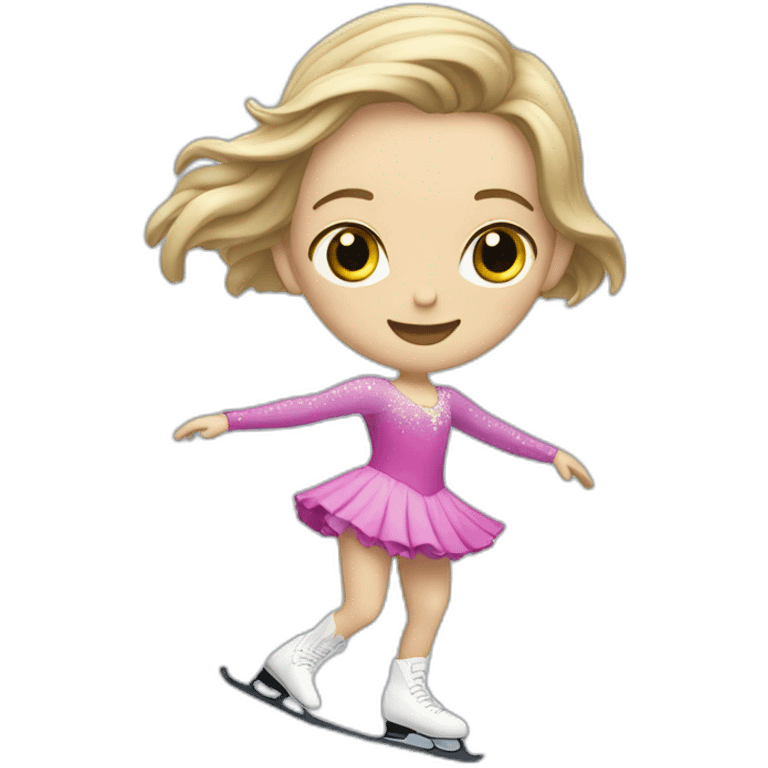 Biellmann figure skating emoji