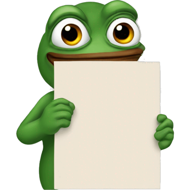 pepe holding sign up emoji