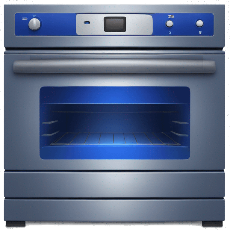 Realistic cobalt blue oven isolated.  emoji