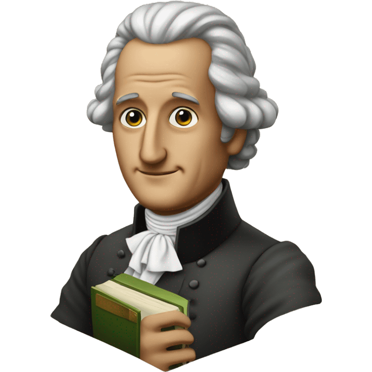 Goethe holds a book in his hand emoji